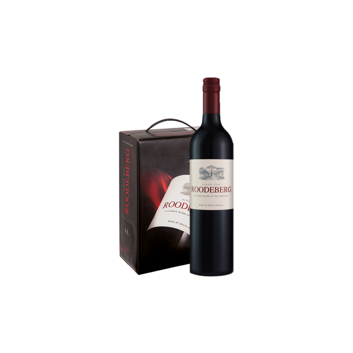 Roodeberg Classic Red Blend 2014 (gift box with glass)