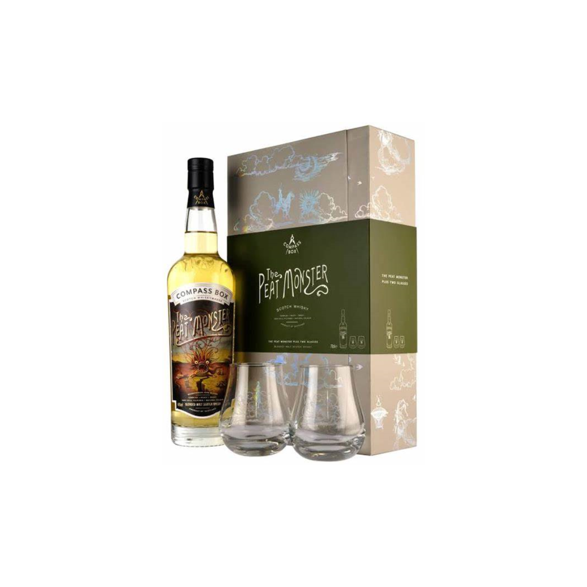 Compass Box Peat Monster (with 2 glass set)