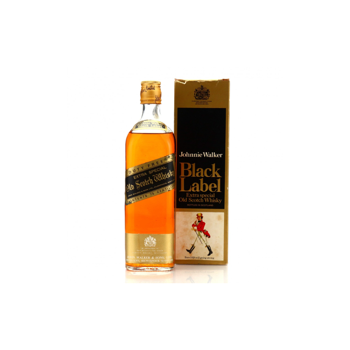 Johnnie Walker Black Label 1970s old Bottling