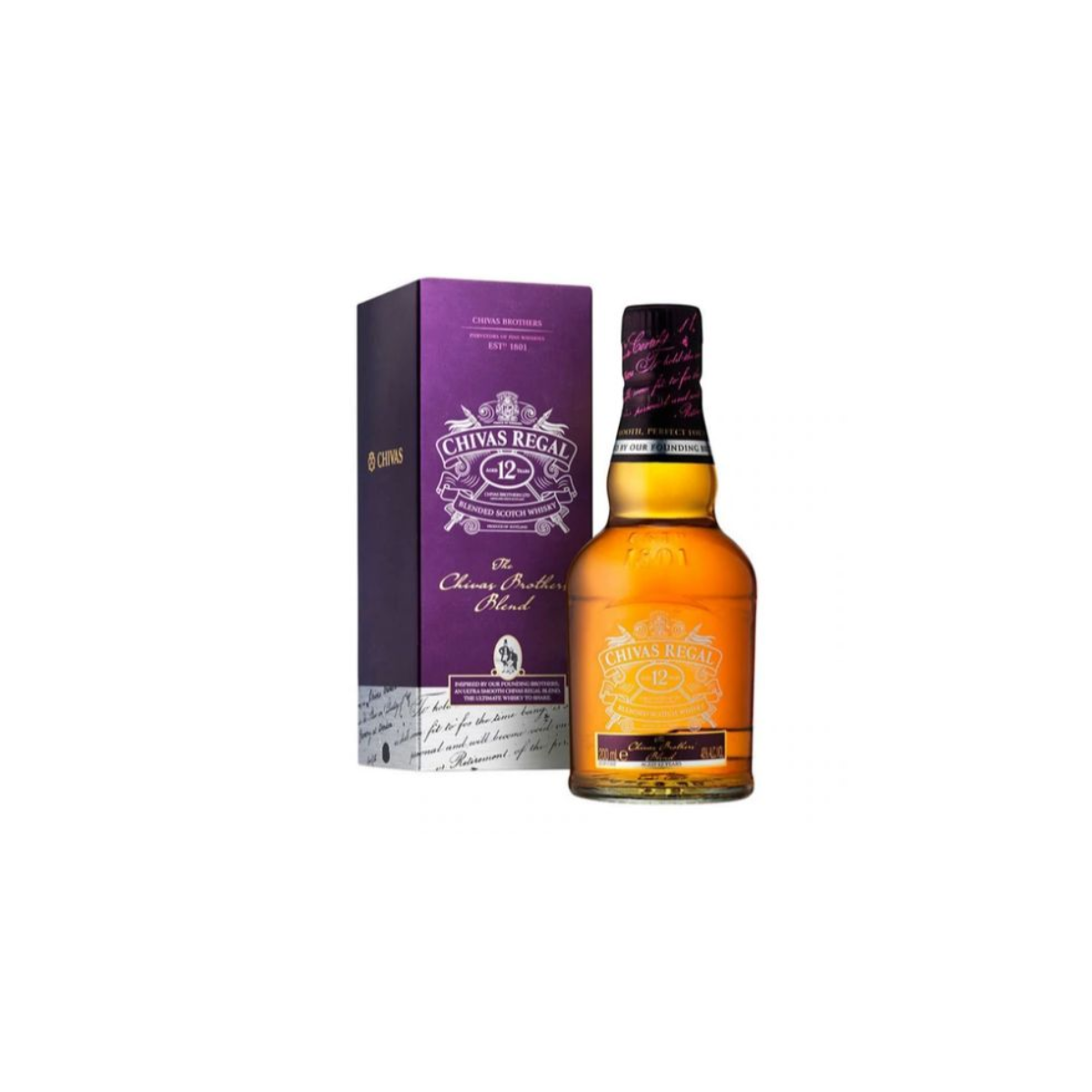 Chivas Regal 12 Year Old Brother's Blend Blended Scotch Whisky Miniature 200mL