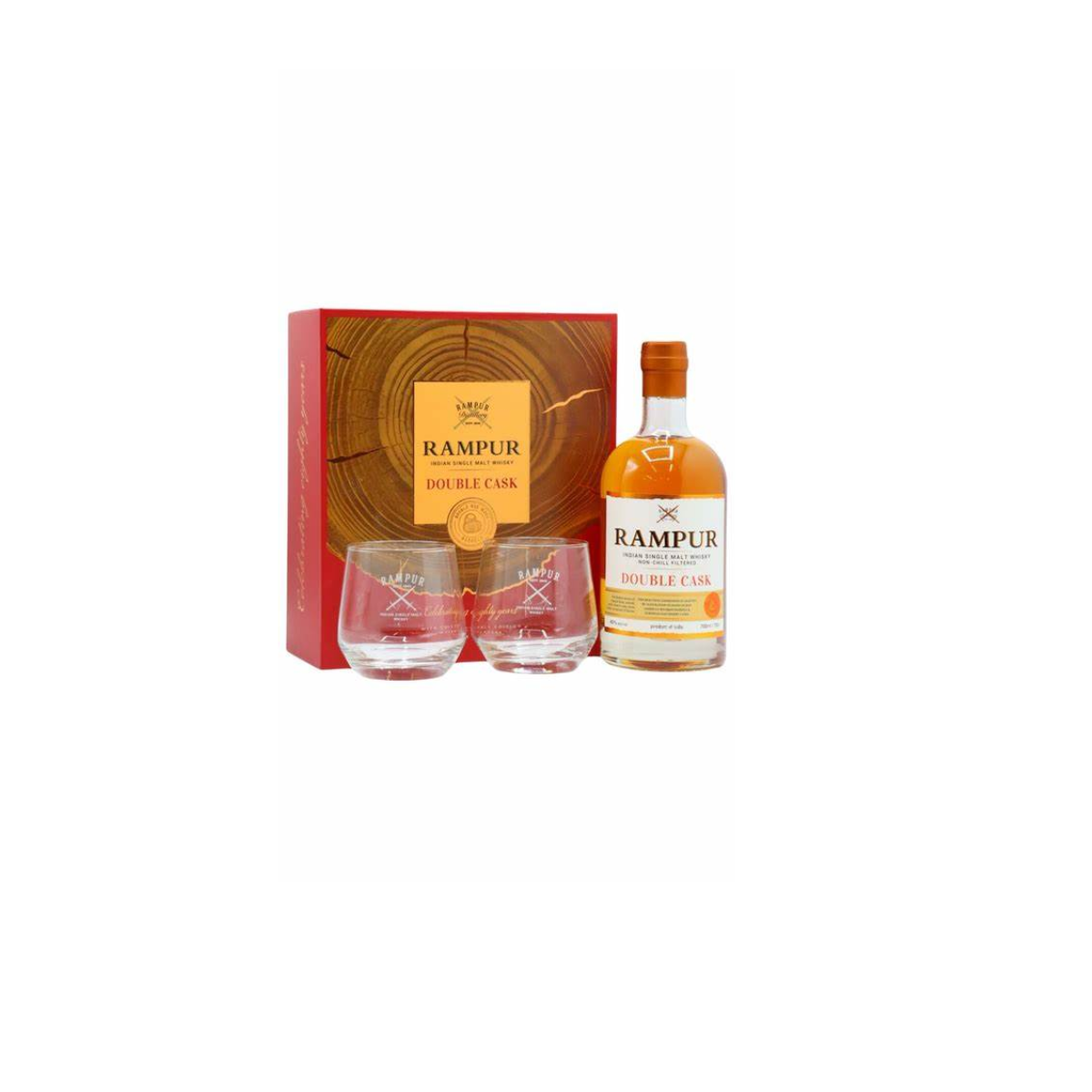 Rampur Double Cask (with 2 glass gift set)