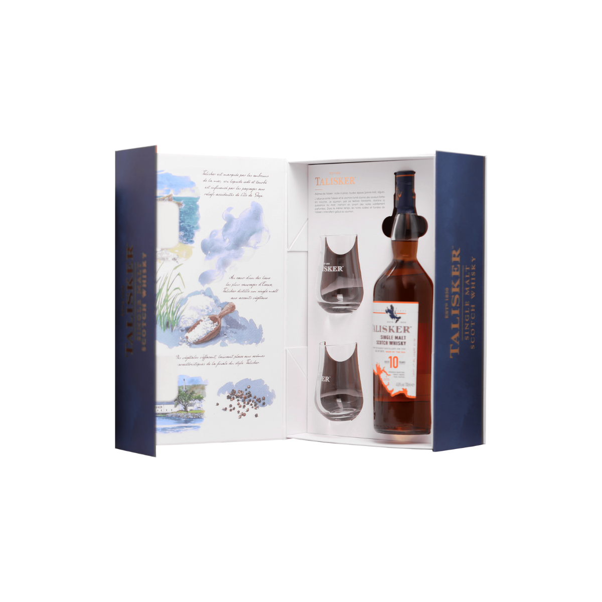 Talisker 10 year old (2 glass gift set)