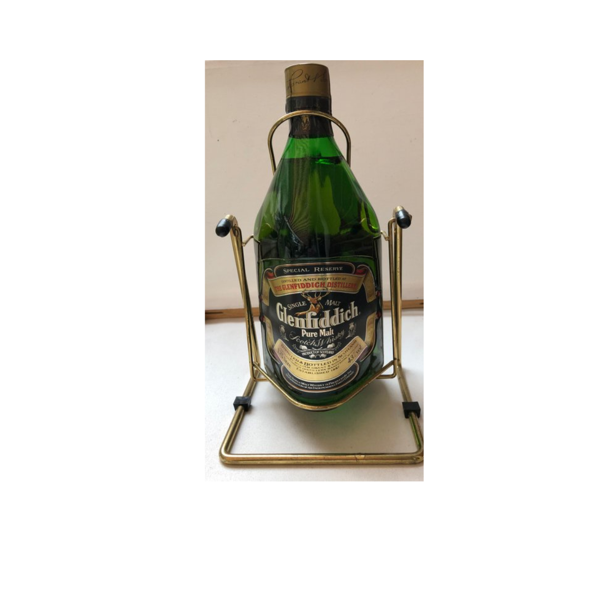 Glenfiddich Pure Malt (1750ml on brass pouring cradle)