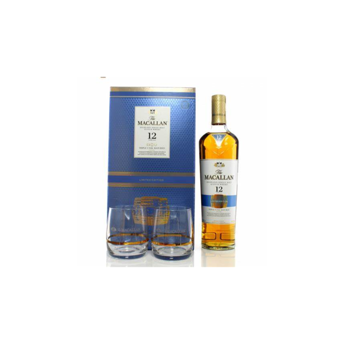 Macallan Triple Cask Matured 12 year old (2 glass set)