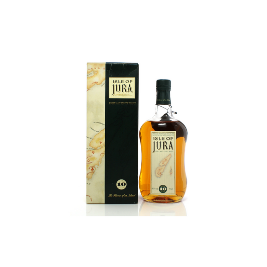 Jura 10 Years Old Old square map label 90`s