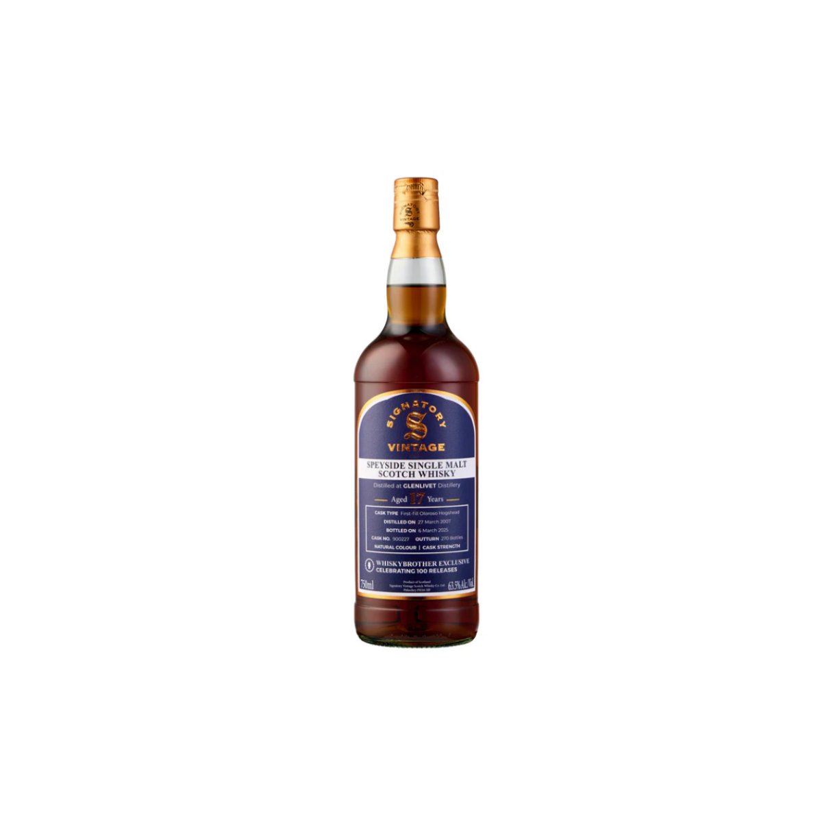 Glenlivet Signatory Vintage 2007 - 17 year old (WhiskyBrother Exclusive)