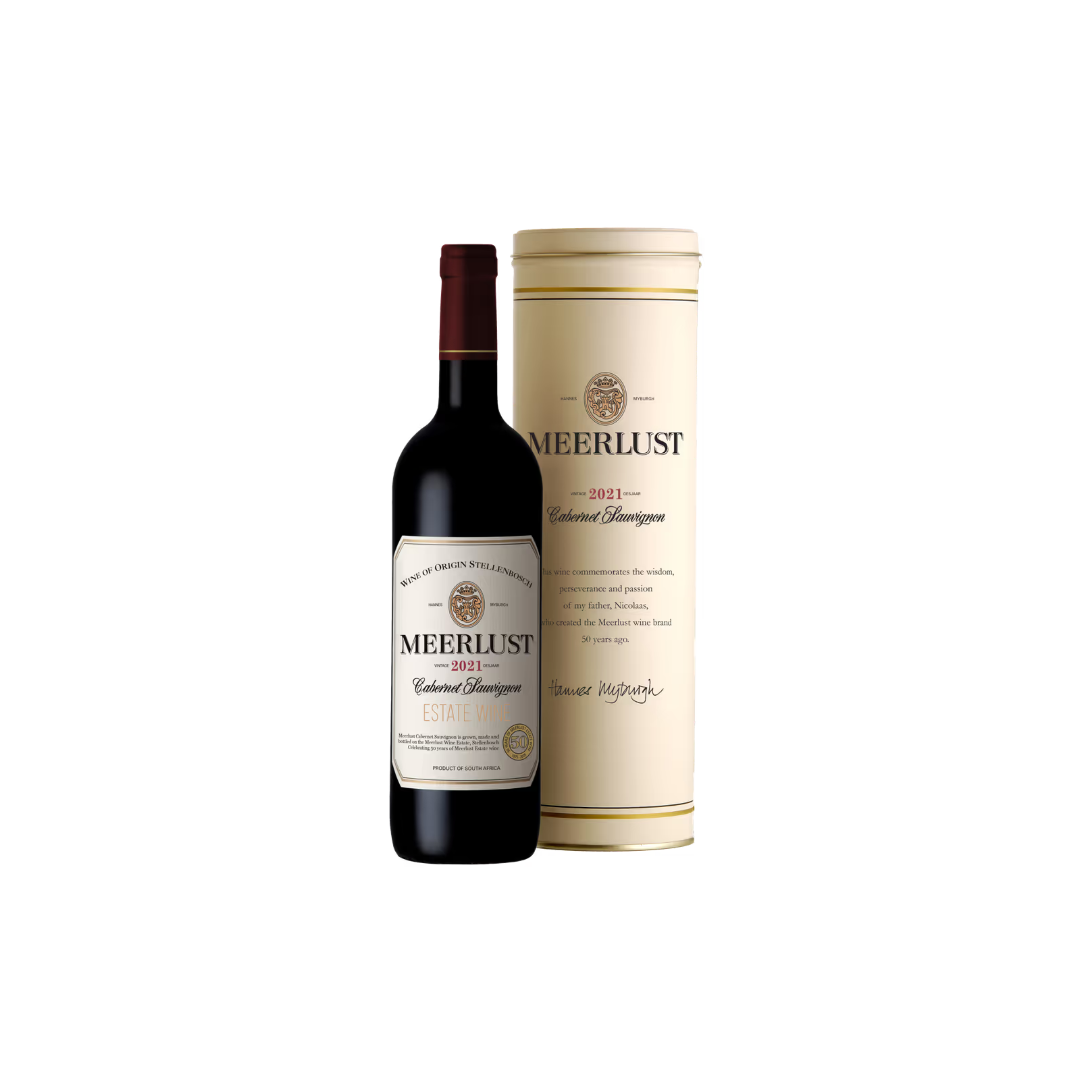 Meerlust's Cabernet Sauvignon 2021 (50 year commemorative label releas ...