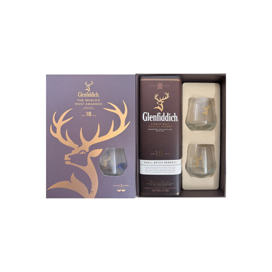 Glenfiddich 18 year old (2 glass gift set)