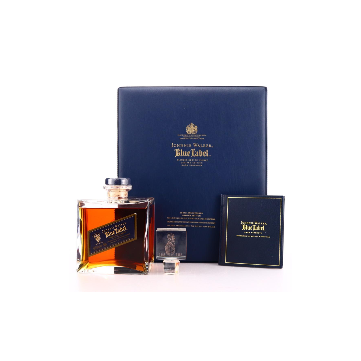 Johnnie Walker Blue Label Cask Strength Decanter 200th Anniversary (Baccarat Crystal Decanter)