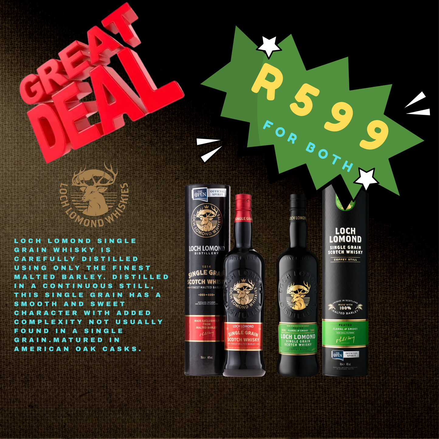 Loch Lomond Single Grain Bundle