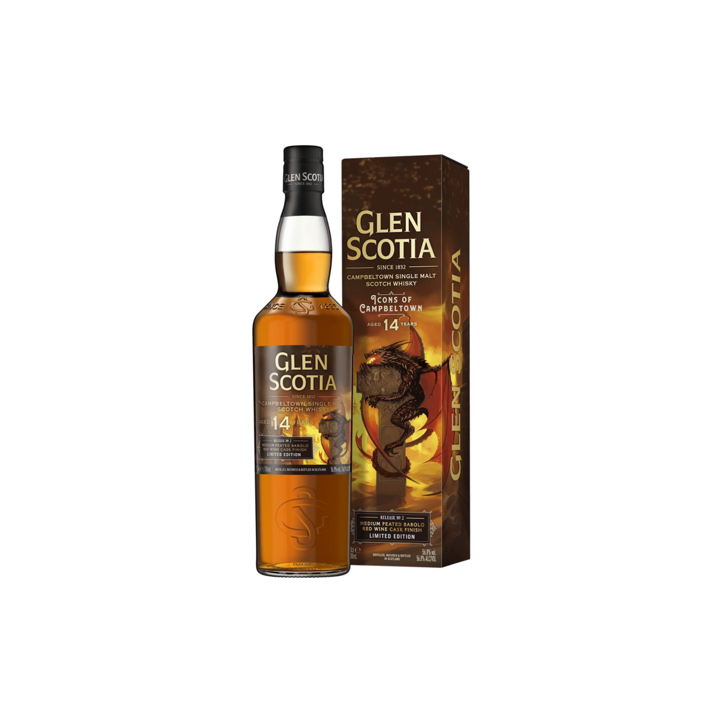 Glen Scotia 14 Years - 2011 Icons of Campbeltown Release No.2 (Barolo Red Wine Finish)